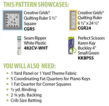 Load image into Gallery viewer, Cut Loose Press Skipping Along Easy Baby or other Quilt pattern
