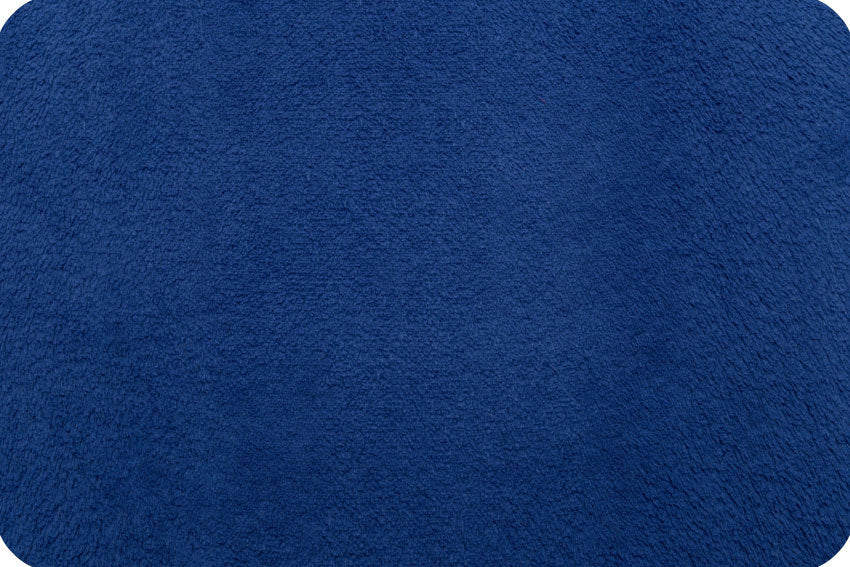 Navy Cuddle Fleece Double Sided Midnight Blue