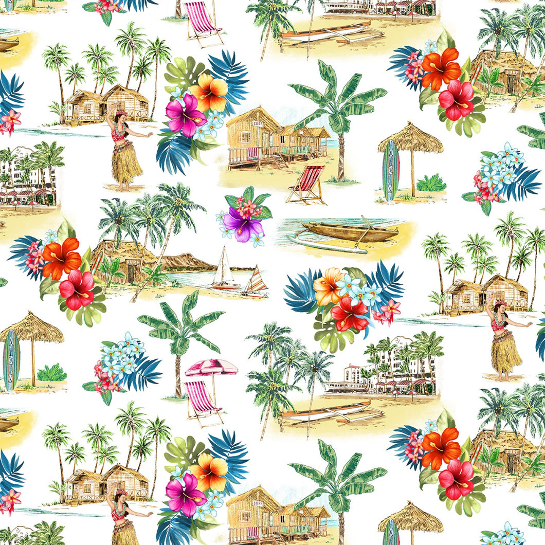 Beach Vibes only fabric