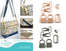 Load image into Gallery viewer, Double Flip Shoulder Bag Pattern and hardware

