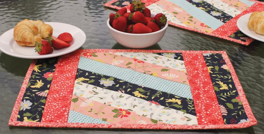 Just add fabric! Quilt as you go placemats Jakarta
