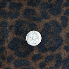 Load image into Gallery viewer, Leopard Black Walnut Faux Fur 1/2 yard

