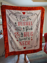 Load image into Gallery viewer, Falling in Love I Love You Panel Red
