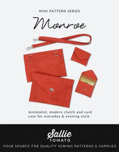 Load image into Gallery viewer, Monroe Bag Kit for a clutch and card case plus hardware

