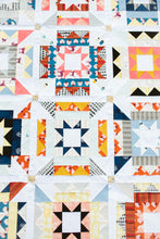 Load image into Gallery viewer, Nova Star Quilt Kit includes Palette picks original fabrics throw size from Then Came June By Meghan Buchanan or just the Palette Picks fabrics
