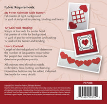 Load image into Gallery viewer, Pieced Tree My Sweet Valentine 3 in 1 Pattern
