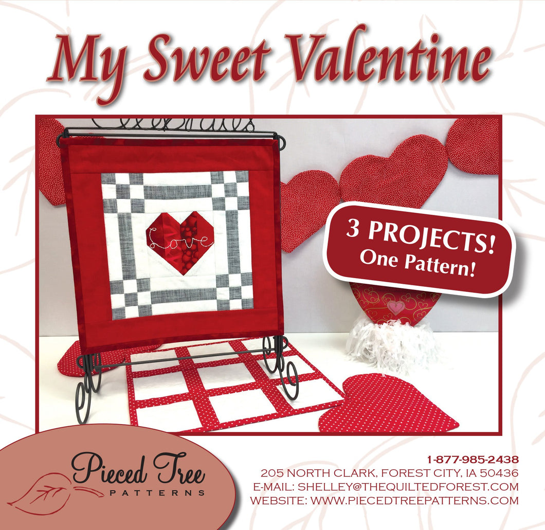 Pieced Tree My Sweet Valentine 3 in 1 Pattern