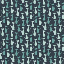 Load image into Gallery viewer, Spooky Hollow Cats Teal Sparkle
