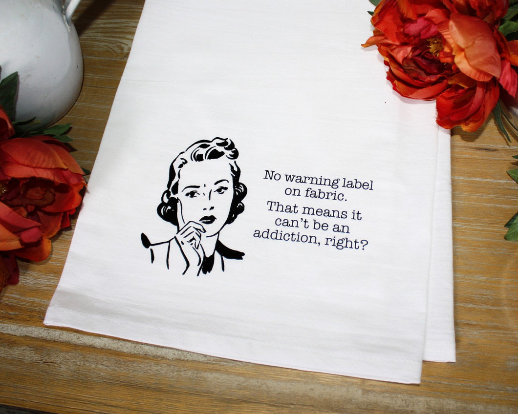 Kitchen Towel Fabric Warning