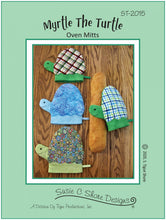 Load image into Gallery viewer, Myrtle the turtle potholder pattern
