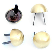 Load image into Gallery viewer, Four Dome Feet for purses, or Bucket Bag Gunmetal

