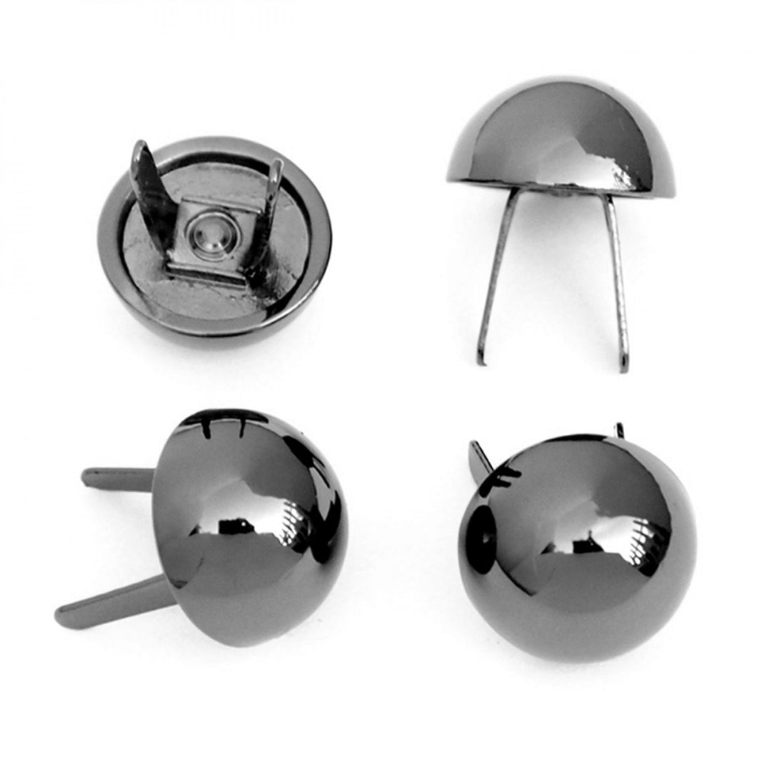 Four Dome Feet for purses, or Bucket Bag Gunmetal
