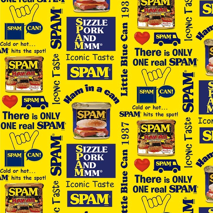 Spam life yellow CANVAS cotton duck