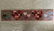 Load image into Gallery viewer, Heart runner for wall, table, bed
