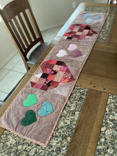 Load image into Gallery viewer, Heart runner for wall, table, bed
