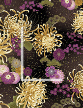 Load image into Gallery viewer, Japanese purple floral medium by Chong-A Hwang from Timeless Treasures fabrics
