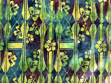 Load image into Gallery viewer, Batik hibiscus and surfboard print
