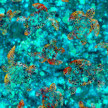 Load image into Gallery viewer, sea turtle turq closeup
