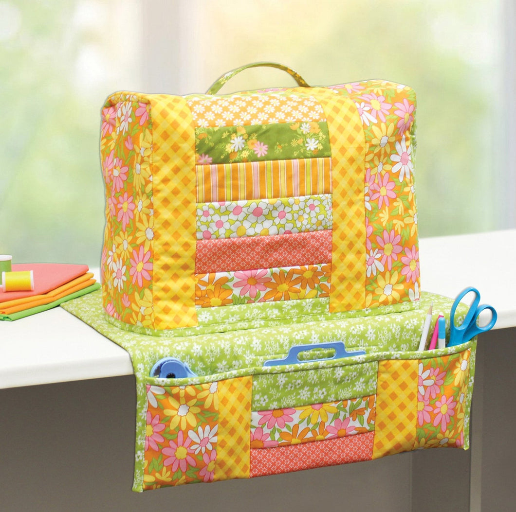 Just add fabric! Quilt As You Go Sewing Machine Cover/Caddy