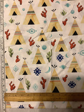 Load image into Gallery viewer, Desert Dawn teepees and cactus by Hailey Hoffman 14 inches wide by 86 inches long
