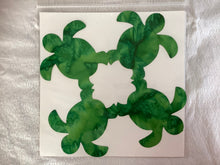 Load image into Gallery viewer, Pre-Fused Hawaiian Applique 8 inch Honu (sea turtle) Zest Green
