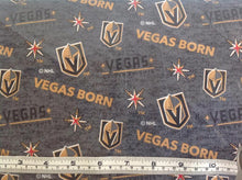 Load image into Gallery viewer, NHL Hockey Las Vegas Golden Knights Vegas Born Allover on Cotton
