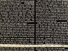 Load image into Gallery viewer, Coffee Chalk text black by J. Wecker Frisch from Riley Blake fabrics
