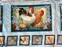 Load image into Gallery viewer, Country Roosters from Quilting Treasures Panel
