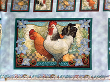 Load image into Gallery viewer, Country Roosters from Quilting Treasures Panel
