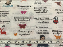 Load image into Gallery viewer, Frida Kahlo quotes two yards
