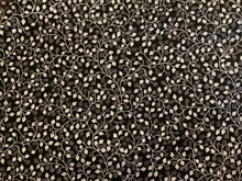 Load image into Gallery viewer, Metals collection leaf vine with metallic accents black on silver
